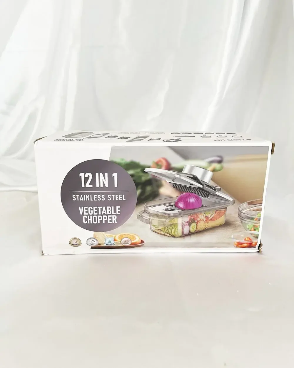Mandolin Multi-blade Food Chopper : Interchangeable Stainless Steel Blades